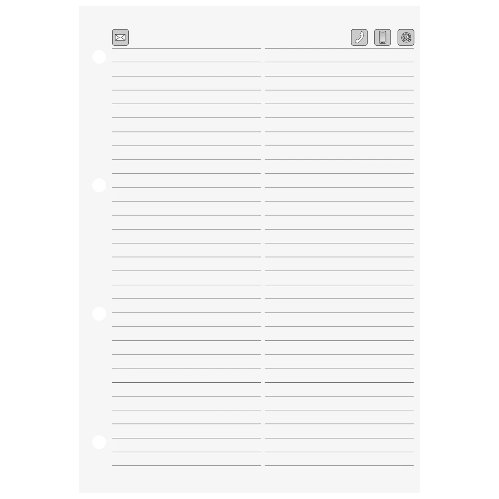 Ergänzungsblätter | A5, weiß