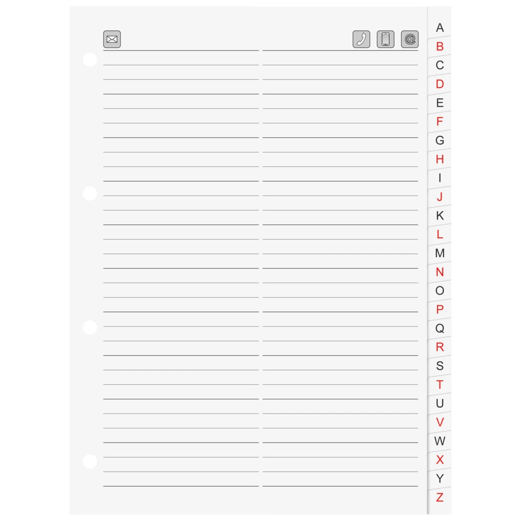 Ersatzeinlage | A5, weiß