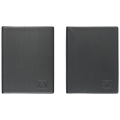 Telefonringbuch „Techno“ | A5, 4-Ring-Reißmechanik, schwarz