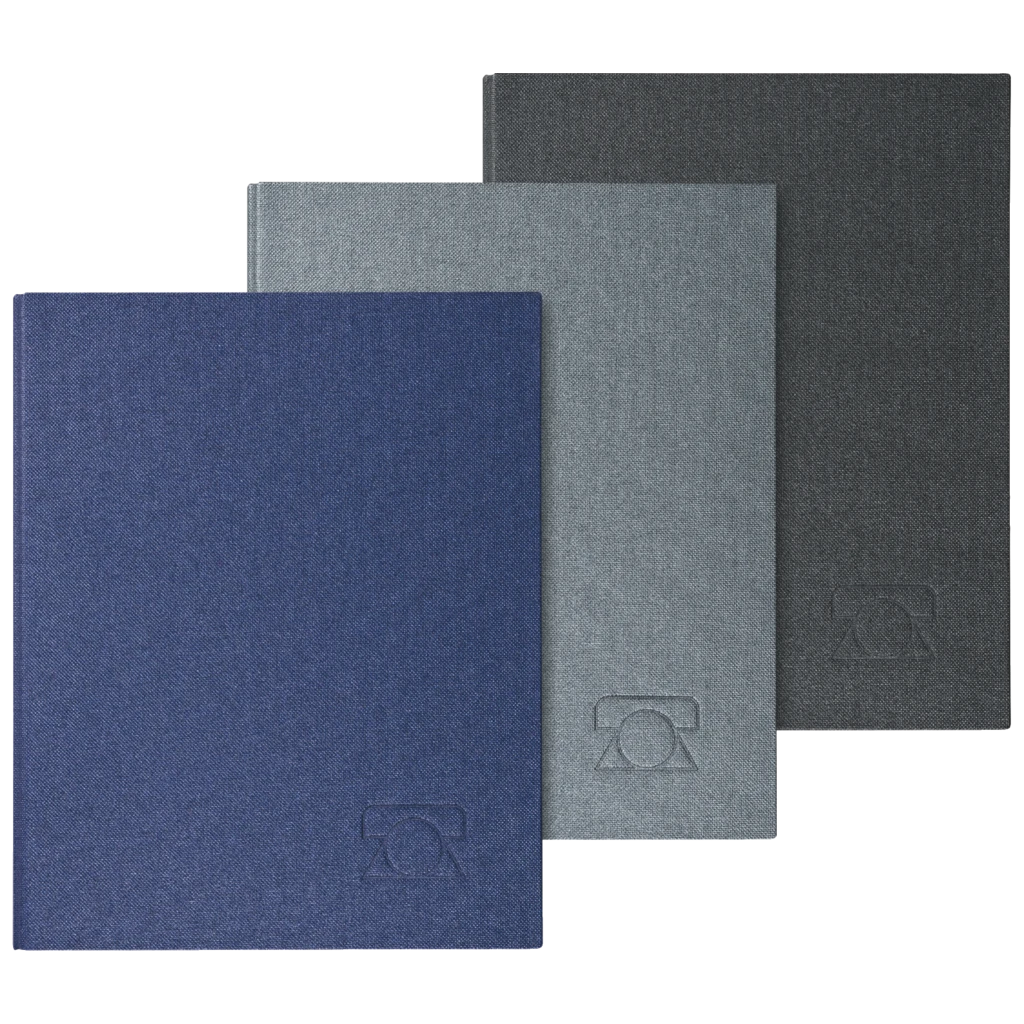 Telefonringbuch „Metallico“ | A5, 4-Ring-Reißmechanik, sortiert