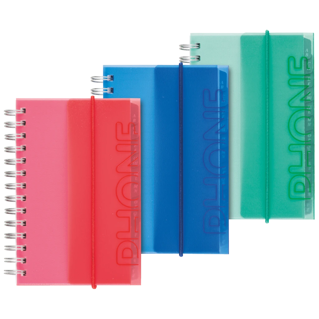 Adressbuch | 85×125 mm, 144 Seiten, sortiert