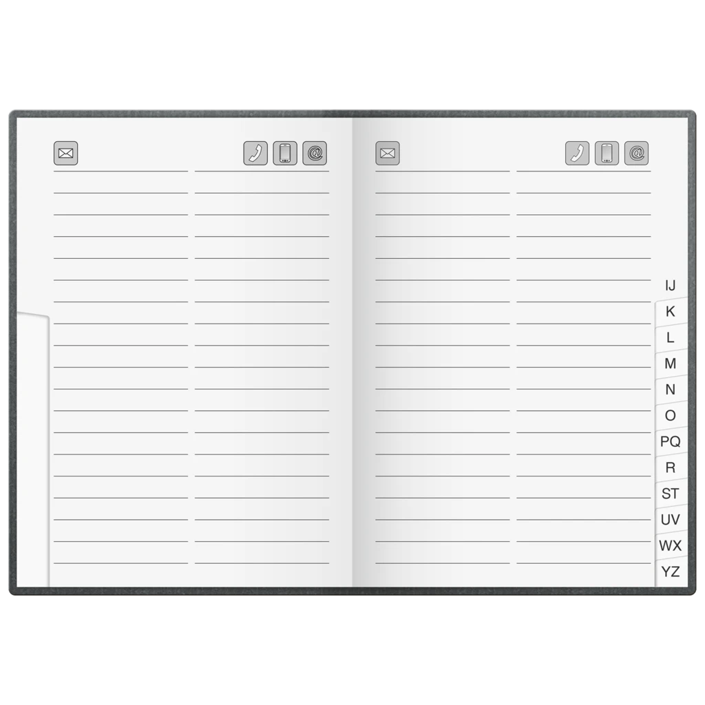 Adressbuch | 100×140 mm, 128 Seiten, sortiert