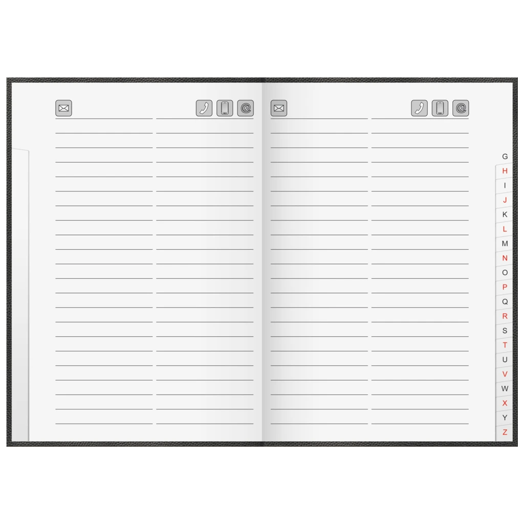 Adressbuch | 143×205 mm, 96 Seiten, sortiert