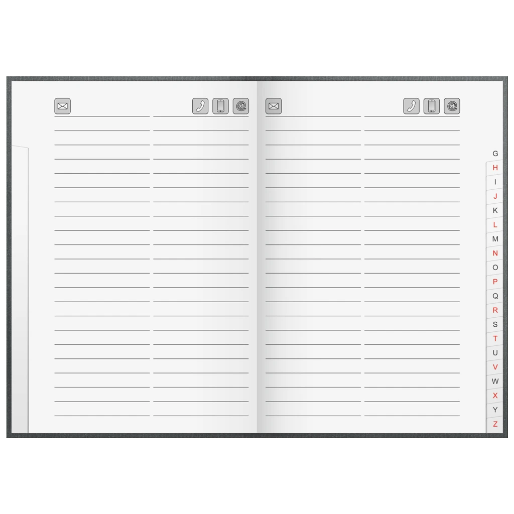 Adressbuch | A5, 128 Seiten, sortiert