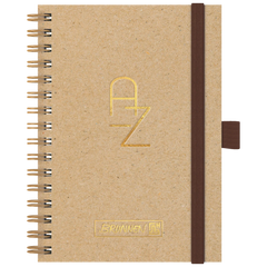 Adressbuch Wire „Spirale“ | A6, 128 Seiten, caramel