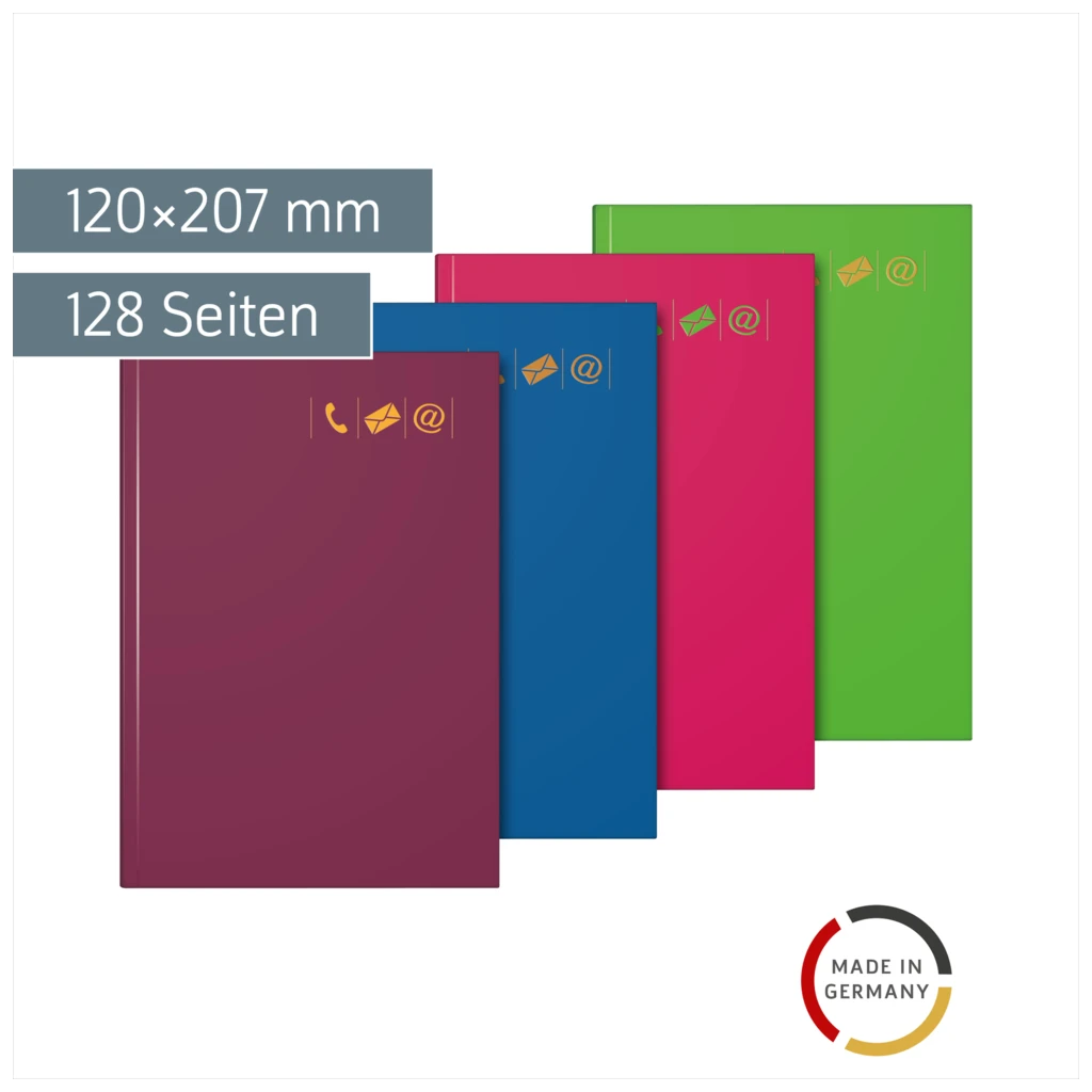 Adressbuch | A5, 128 Seiten, sortiert