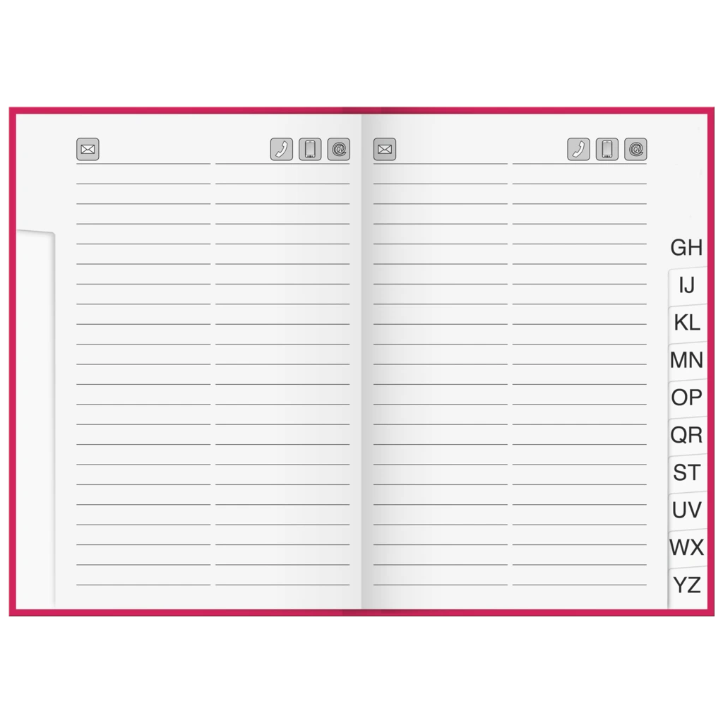 Adressbuch | A5, 128 Seiten, sortiert