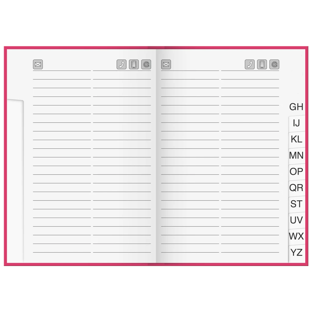 Adressbuch | A5, 128 Seiten, sortiert