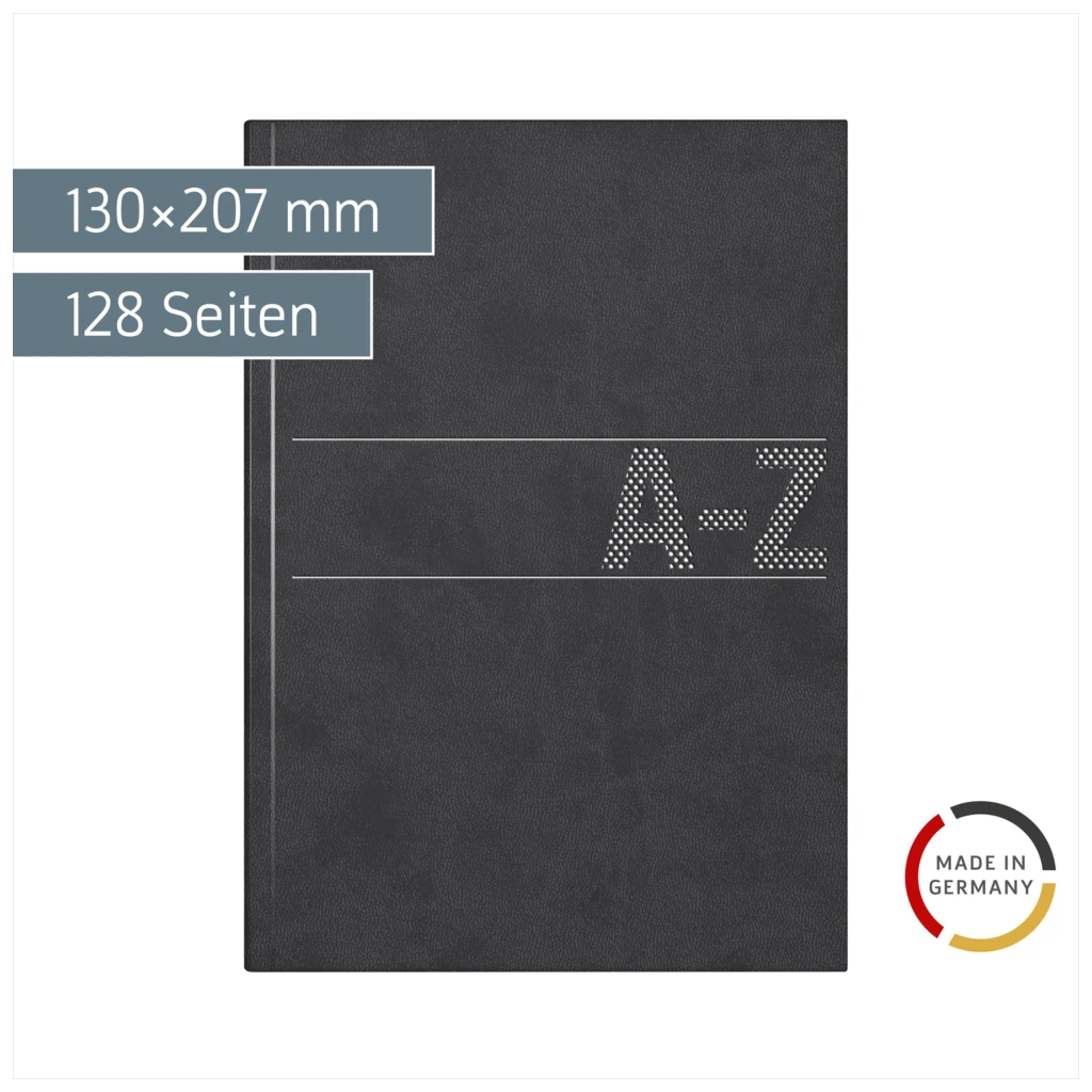 Adressbuch „Virando“ | A5, 128 Seiten, schwarz