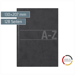 Adressbuch „Virando“ | A5, 128 Seiten, schwarz