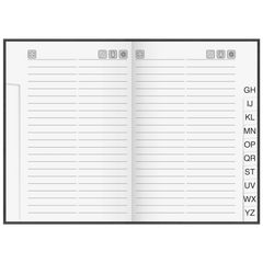 Adressbuch „Virando“ | A5, 128 Seiten, schwarz