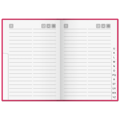 Adressbuch | 100×140 mm, 128 Seiten, sortiert