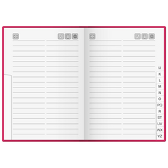 Adressbuch | 100×140 mm, 128 Seiten, sortiert