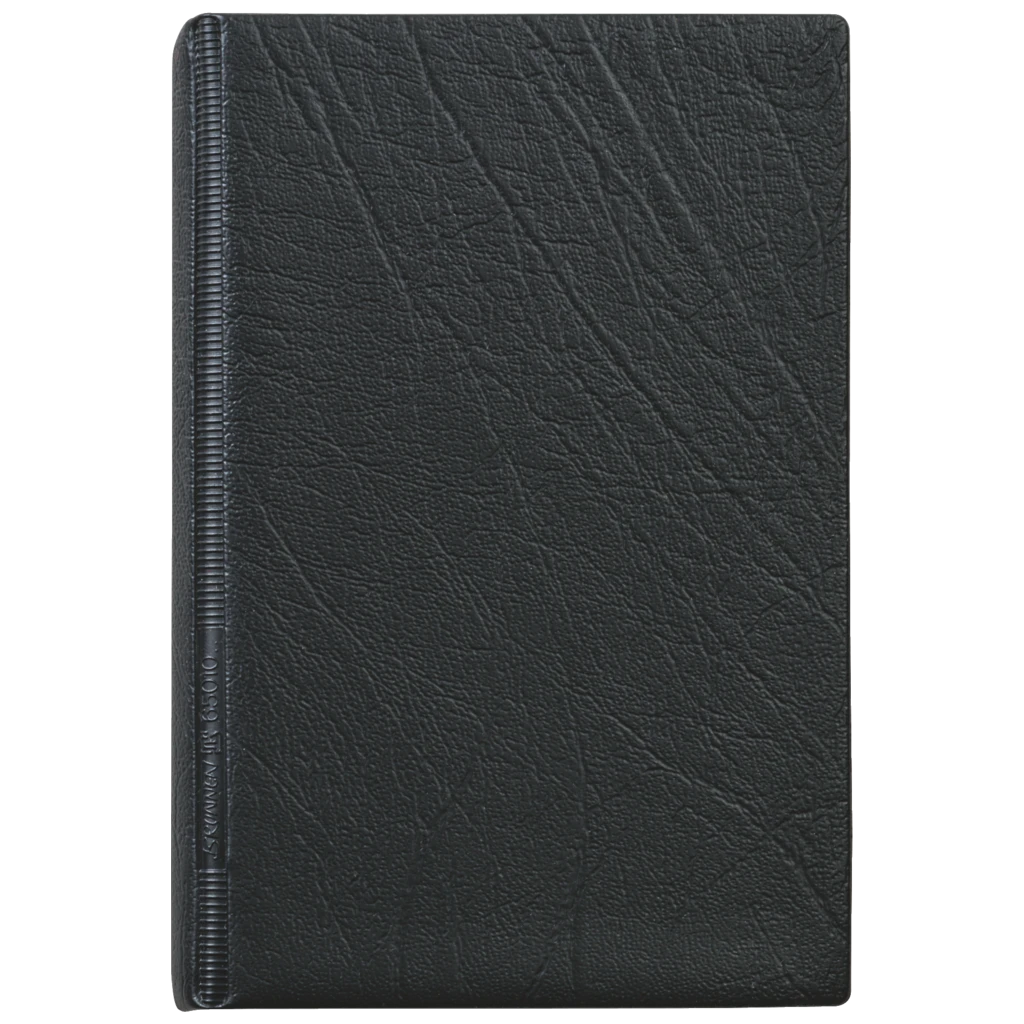 Taschen-Ringbuch | 95×140 mm, 6-Ring-Kipphebel-Mechanik, Füllhöhe: 10 mm, schwarz