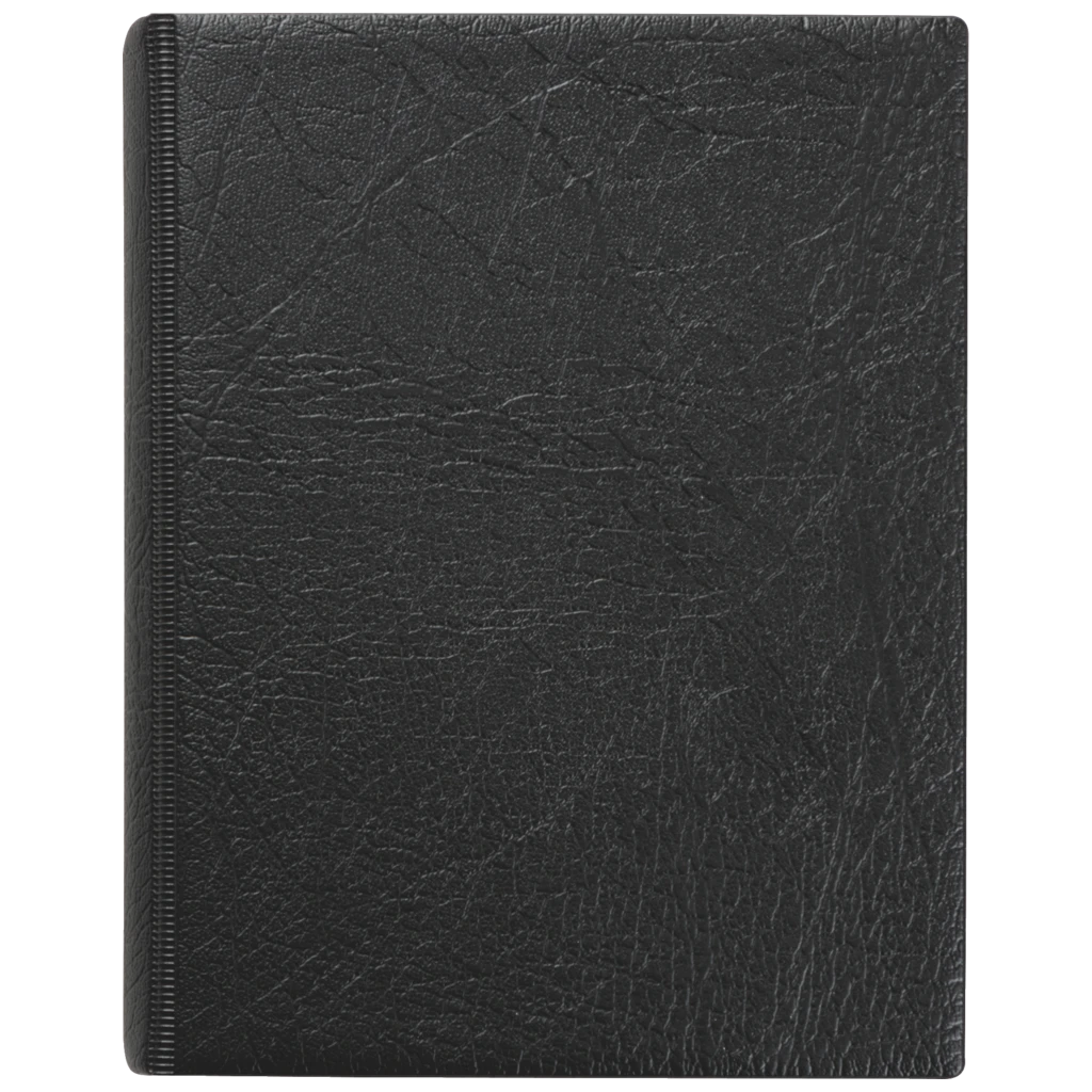 Taschen-Ringbuch | A6, 4-Ring-Kipphebel-Mechanik, Füllhöhe: 10 mm, schwarz