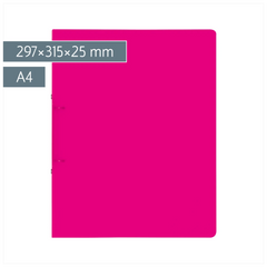 Ringbuch FACT!pp | A4, 2 Ringe, Füllhöhe: 25 mm, pink
