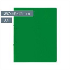 Ringbuch FACT!pp | A4, 2 Ringe, Füllhöhe: 25 mm, grün
