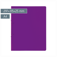 Ringbuch FACT!pp | A4, 2 Ringe, Füllhöhe: 25 mm, purple