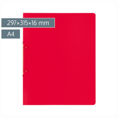 Ringbuch FACT!pp | A4, 2 Ringe, Füllhöhe: 16 mm, red