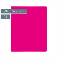 Ringbuch FACT!pp | A4, 2 Ringe, Füllhöhe: 16 mm, pink