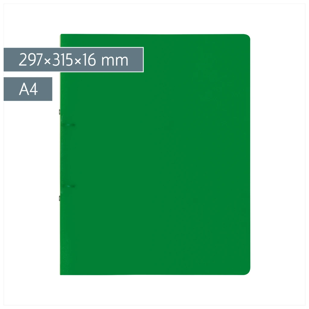 Ringbuch FACT!pp | A4, 2 Ringe, Füllhöhe: 16 mm, grün