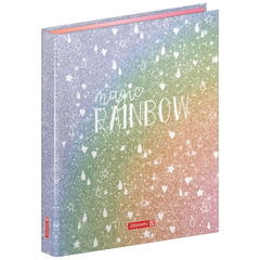 Ringbuch Magic Rainbow | A4, 2 Ringe, Füllhöhe: 20 mm, regenbogen