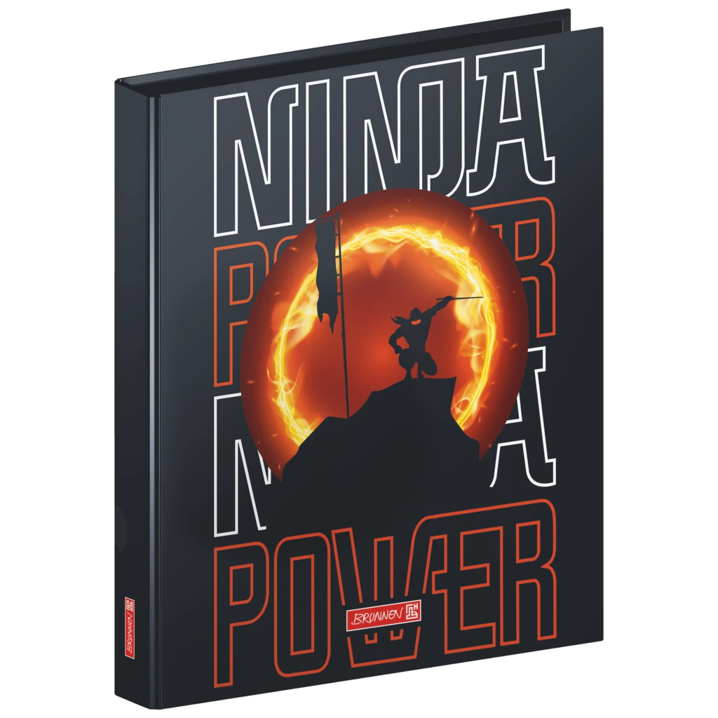 Ringbuch Ninja Power | A4, 2 Ringe, Füllhöhe: 20 mm