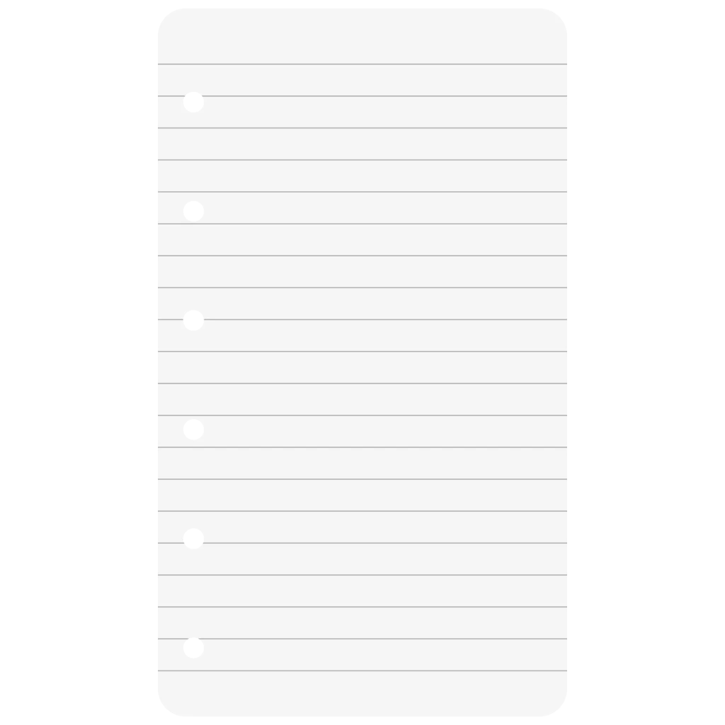 Ringbucheinlagen | A7, liniert, weiß, 50 Blatt