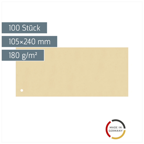 Trennstreifen | 105×240 mm, chamois, 100 Stück