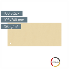 Trennstreifen | 105×240 mm, chamois, 100 Stück
