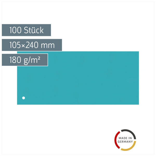 Trennstreifen | 105×240 mm, blau, 100 Stück