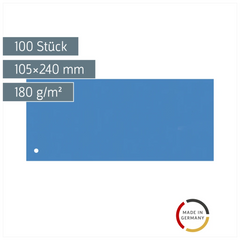 Trennstreifen | 105×240 mm, blau, 100 Stück