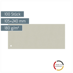 Trennstreifen | 105×240 mm, grau, 100 Stück