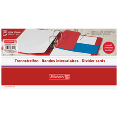 Trennstreifen Colour Code | 105×240 mm, red, 40 Stück