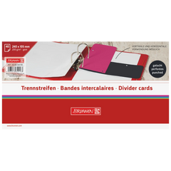 Trennstreifen Colour Code | 105×240 mm, onyx, 40 Stück
