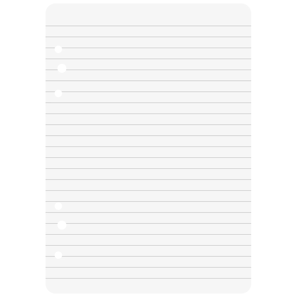 Ringbucheinlagen | A6, liniert, weiß, 50 Blatt