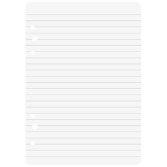 Ringbucheinlagen | A6, liniert, weiß, 50 Blatt