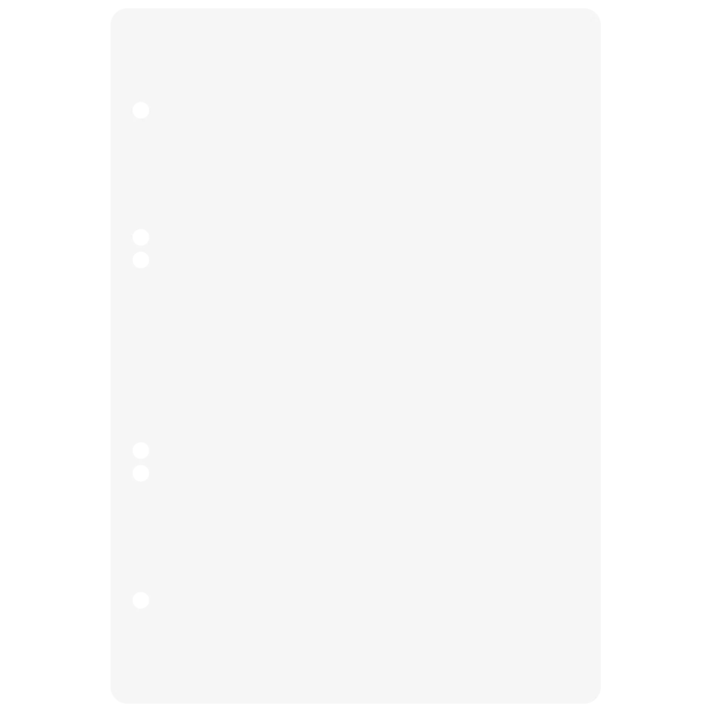 Ringbucheinlagen | A5, unliniert, weiß, 50 Blatt