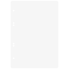 Ringbucheinlagen | A5, unliniert, weiß, 50 Blatt