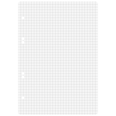 Ringbucheinlagen | A5, 5 mm kariert, weiß, 100 Blatt