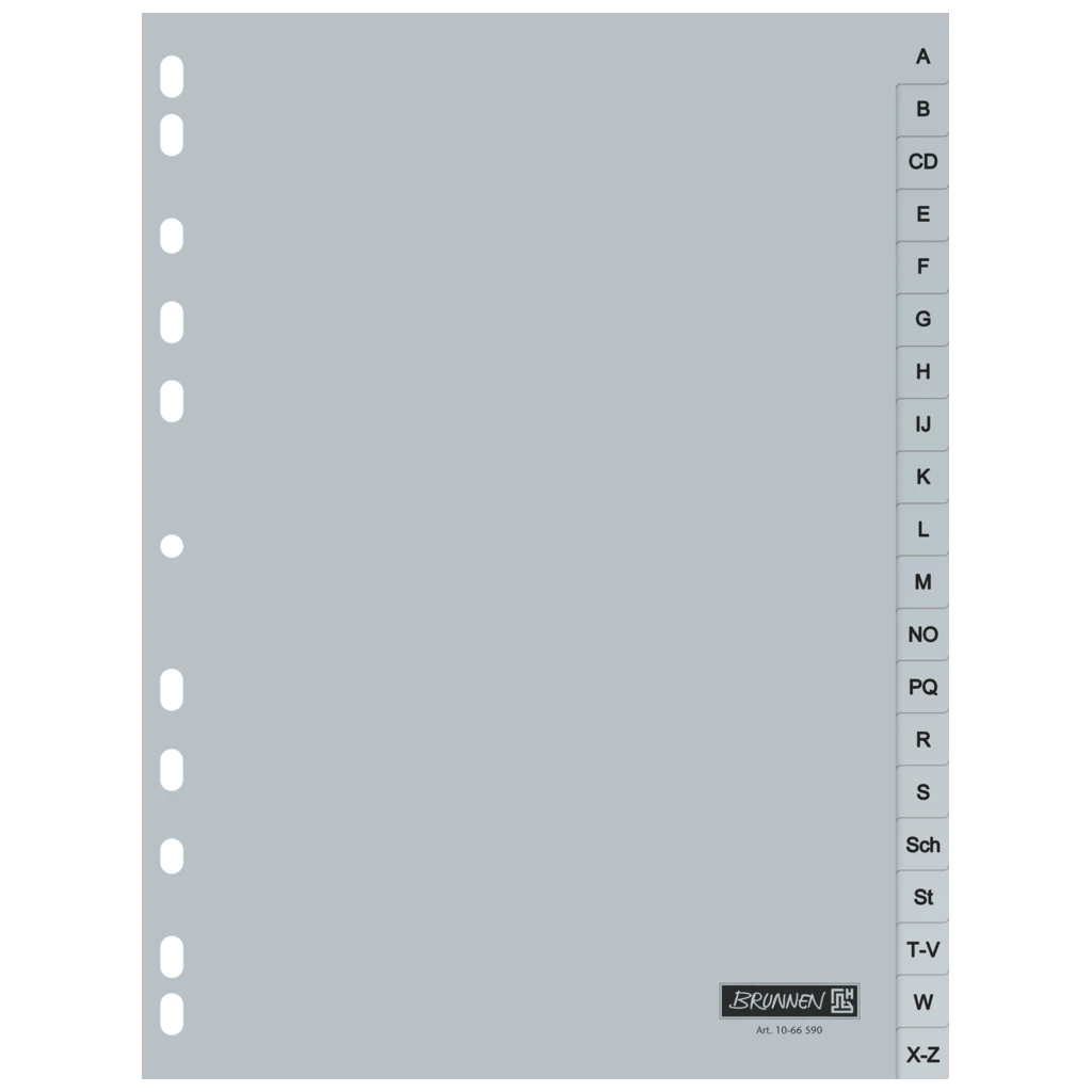 Ringbuchregister | A4, 20 Blatt