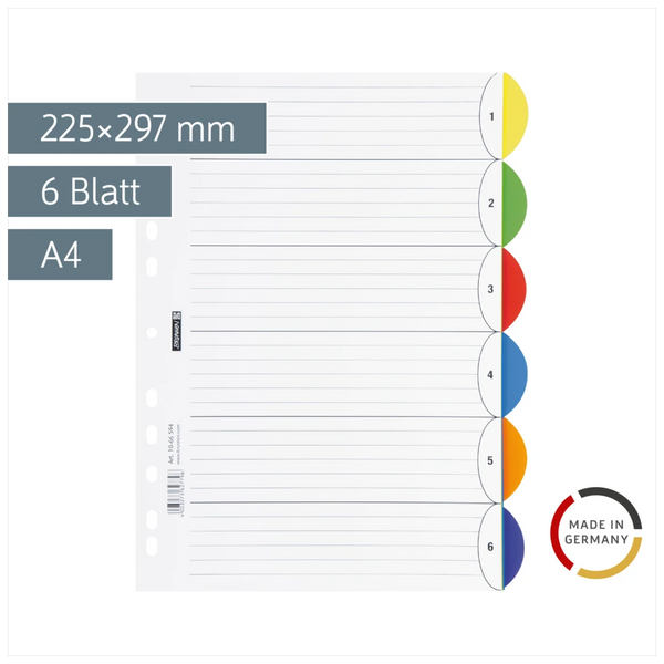 Ringbuchregister „OFFICE TO GO“ | A4, 6 Blatt