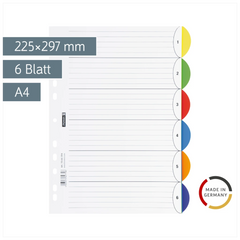 Ringbuchregister „OFFICE TO GO“ | A4, 6 Blatt