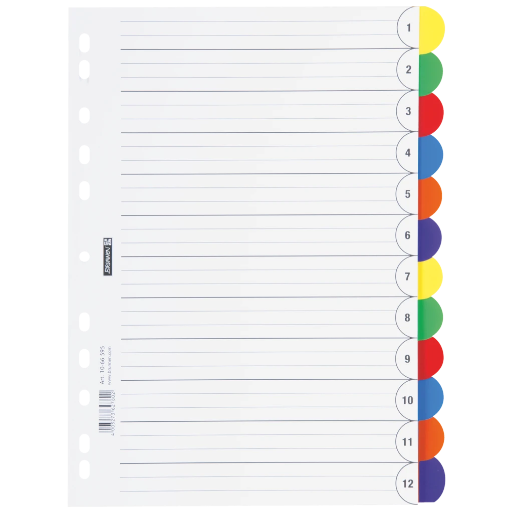Ringbuchregister „OFFICE TO GO“ | A4, 12 Blatt