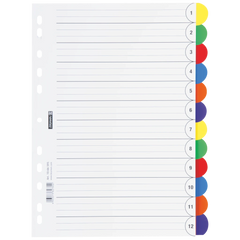 Ringbuchregister „OFFICE TO GO“ | A4, 12 Blatt