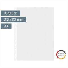 Prospekthüllen | A4, transparent, 10 Stück