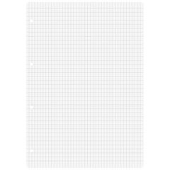 Ringbucheinlagen | A4, 5×7 mm rautiert, weiß, 50 Blatt