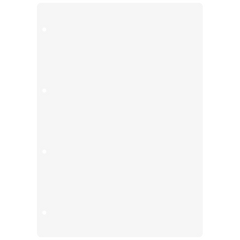 Ringbucheinlagen | A4, unliniert, weiß, 100 Blatt
