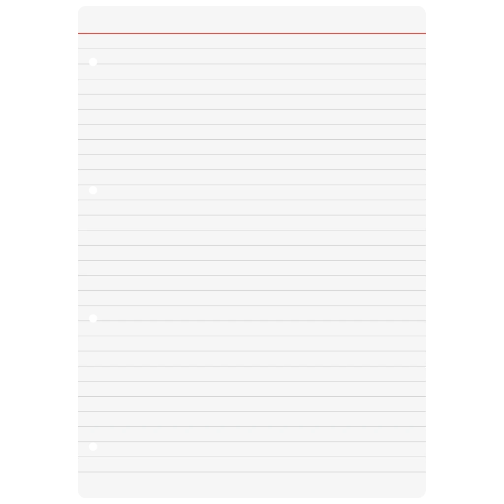 Ringbucheinlagen | A4, liniert, weiß, 100 Blatt