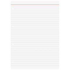Ringbucheinlagen | A4, liniert, weiß, 100 Blatt